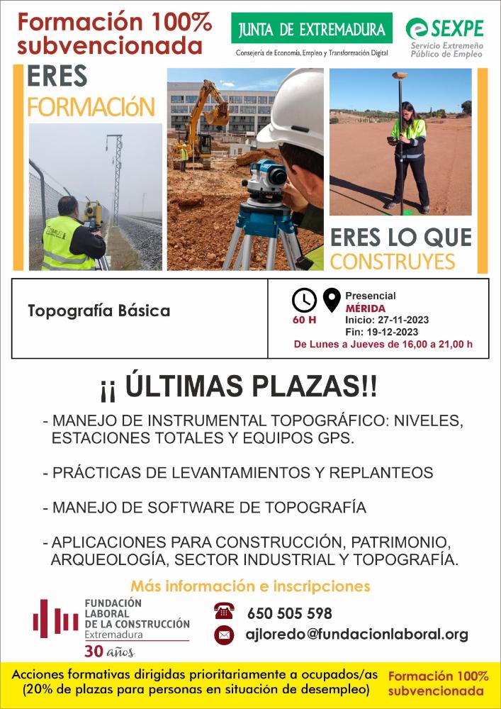 Imagen CURSOS FLC SUBVENCIONADOS JUNTA DE EXTREMADURA