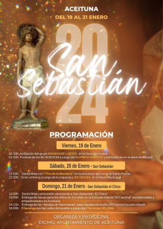 Imagen Programa de Fiestas de San Sebastián 2024 en Aceituna.