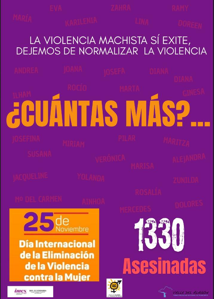 Imagen 25 de noviembre: Día Internacional de la Eliminación de la Violencia contra la Mujer.