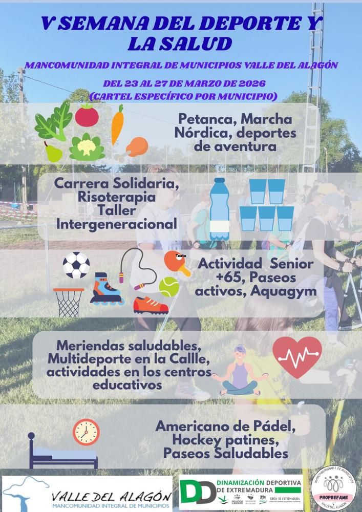 Imagen ¡OS PRESENTAMOS EL CARTEL GENERAL DE LA V SEMANA DEL DEPORTE Y LA SALUD!